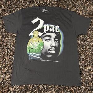 Tupac California Love Portrait Heavyweight Black T-Shirt Men’s Sz XL New